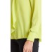 Marccain Sports - PS 55 25 W42 BLouseshirt neon geel met plooidetails